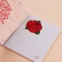Trendy Wire Notebook Rose