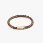 Vintage Brown 6mm Leather Bracelet by ZUS 