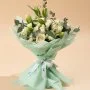 White Baby Rose Hand Bouquet