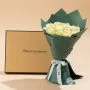White Rose Hand Bouquet & National Day Donuts by Bakery & Company