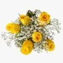 The Yellow Fantasy Roses Arrangement